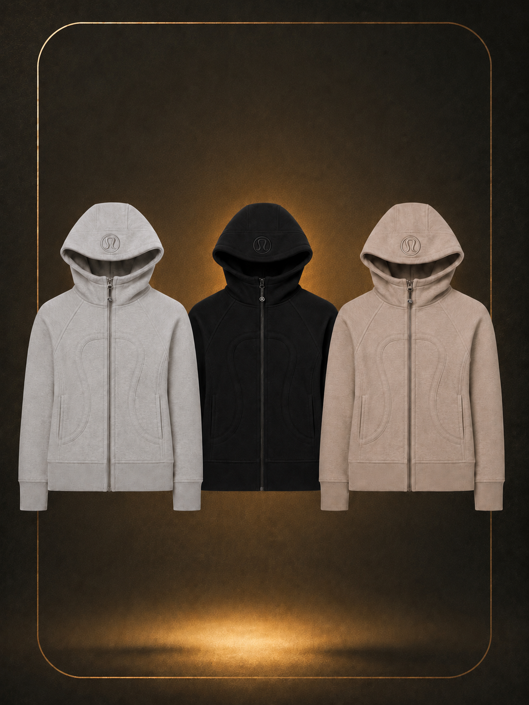 Fitted Full-Zip Hoodie